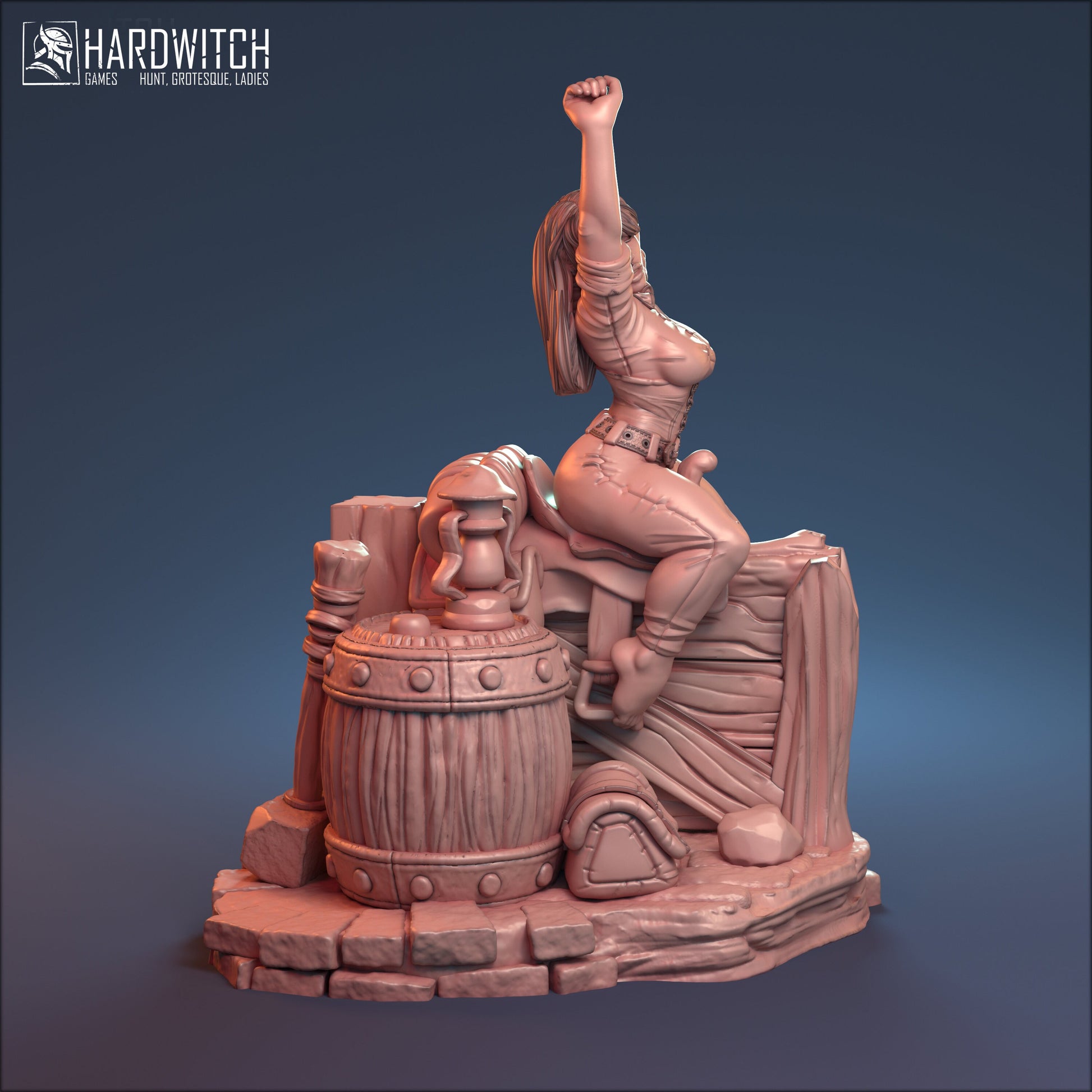 Stablemaster Sabrina Miniature (Standard & NSFW Variations) - HardWitch Games - 28mm / 32mm / 36mm / 75mm