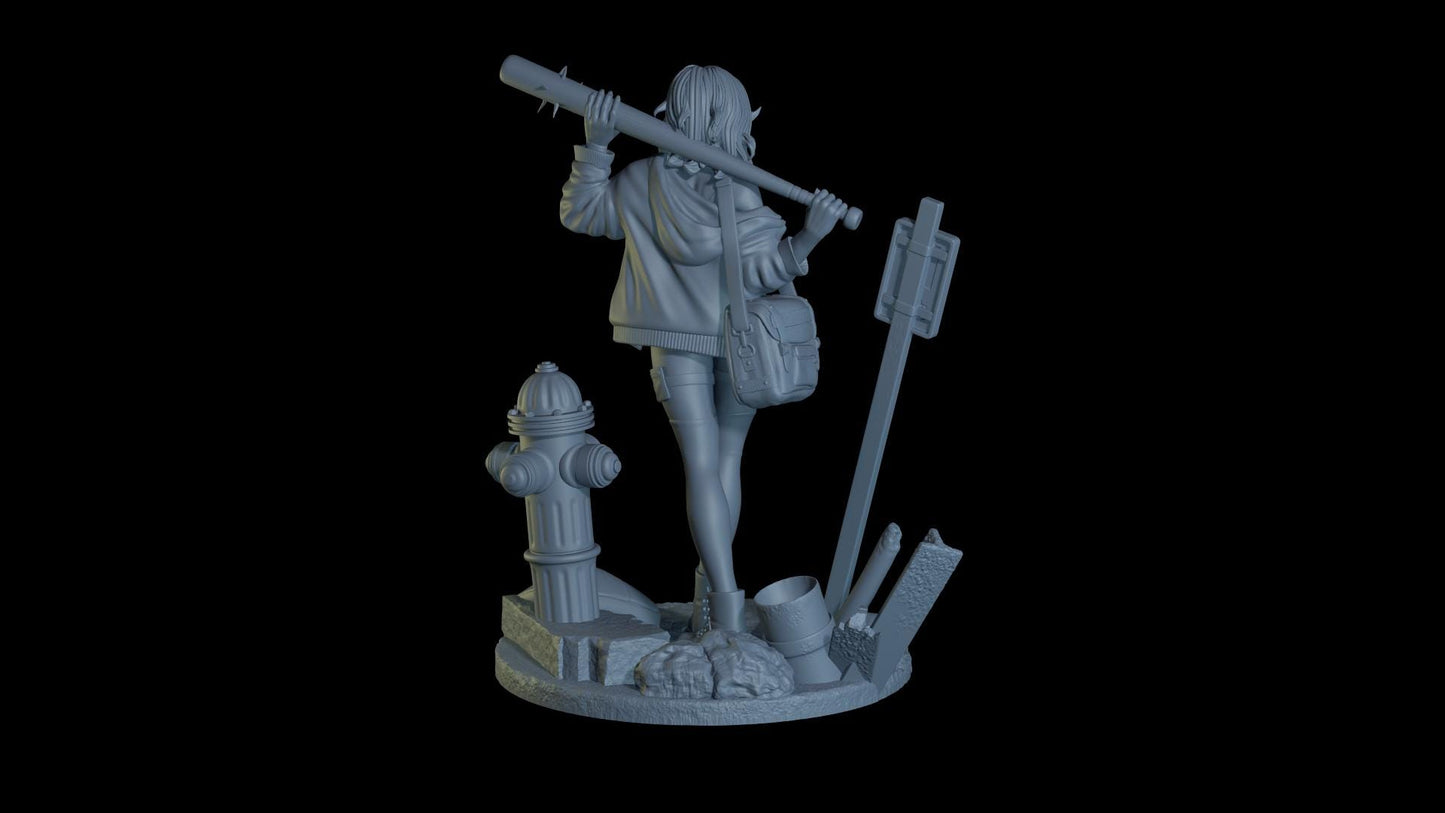 Wasteland Queen Zoey Figurine (Standard, Topless, and Nude Variations) - Cosmondo - 75mm / 120mm