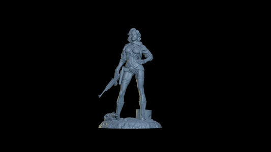 Wasteland Queen Amber Figurine (Standard, Topless, and Nude Variations) - Cosmondo - 75mm / 120mm