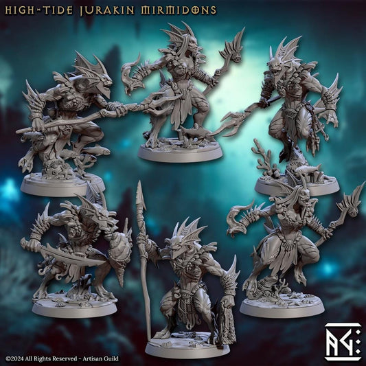 High-Tide Jurakin Myrmidons Miniature (12 Variations) - Artisan Guild - 28mm / 32mm / 36mm