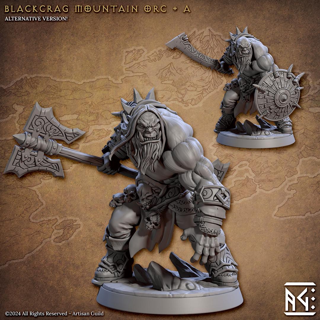 Blackcrag Mountain Orc Miniature (12 Variations) - Artisan Guild - 28mm / 32mm / 36mm