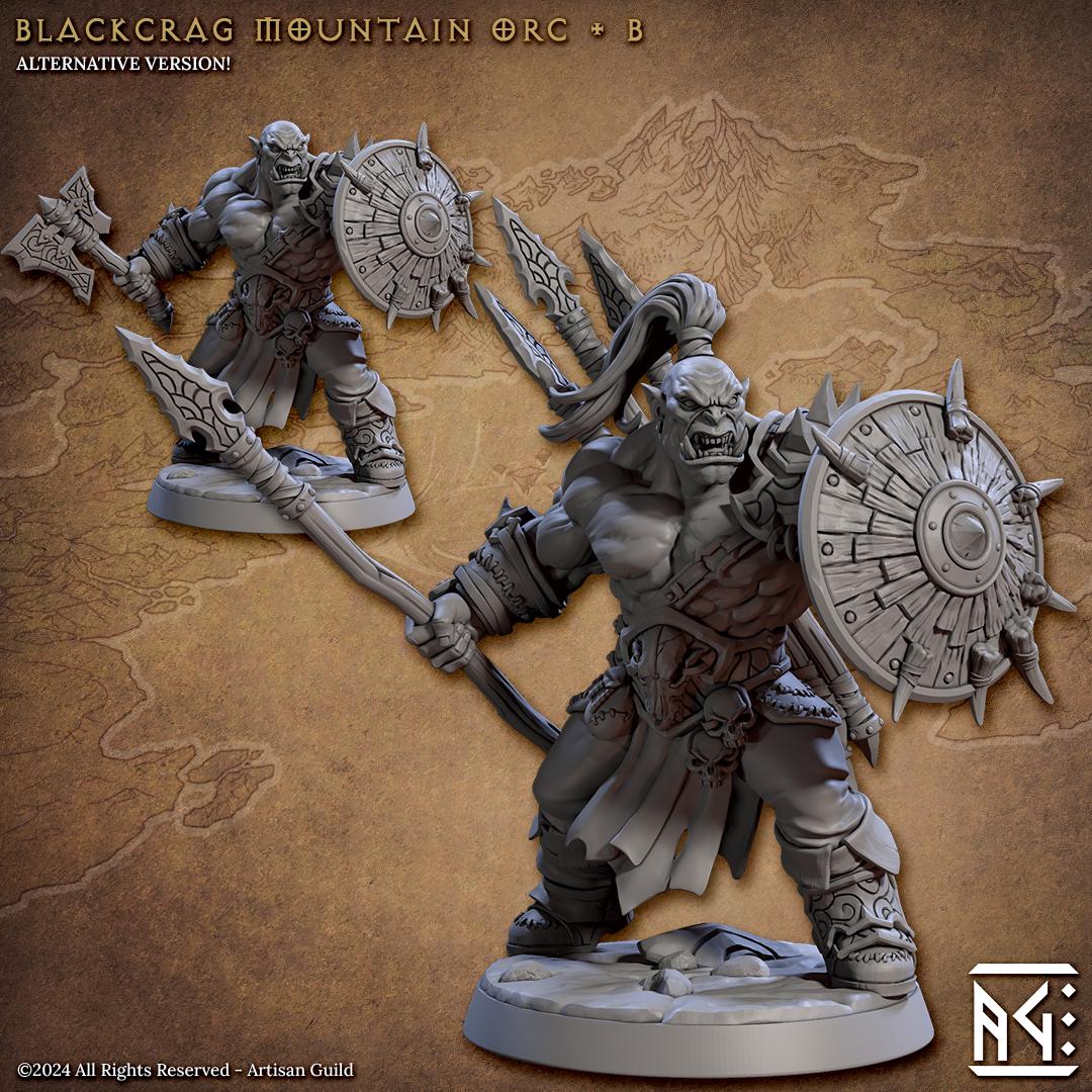 Blackcrag Mountain Orc Miniature (12 Variations) - Artisan Guild - 28mm / 32mm / 36mm