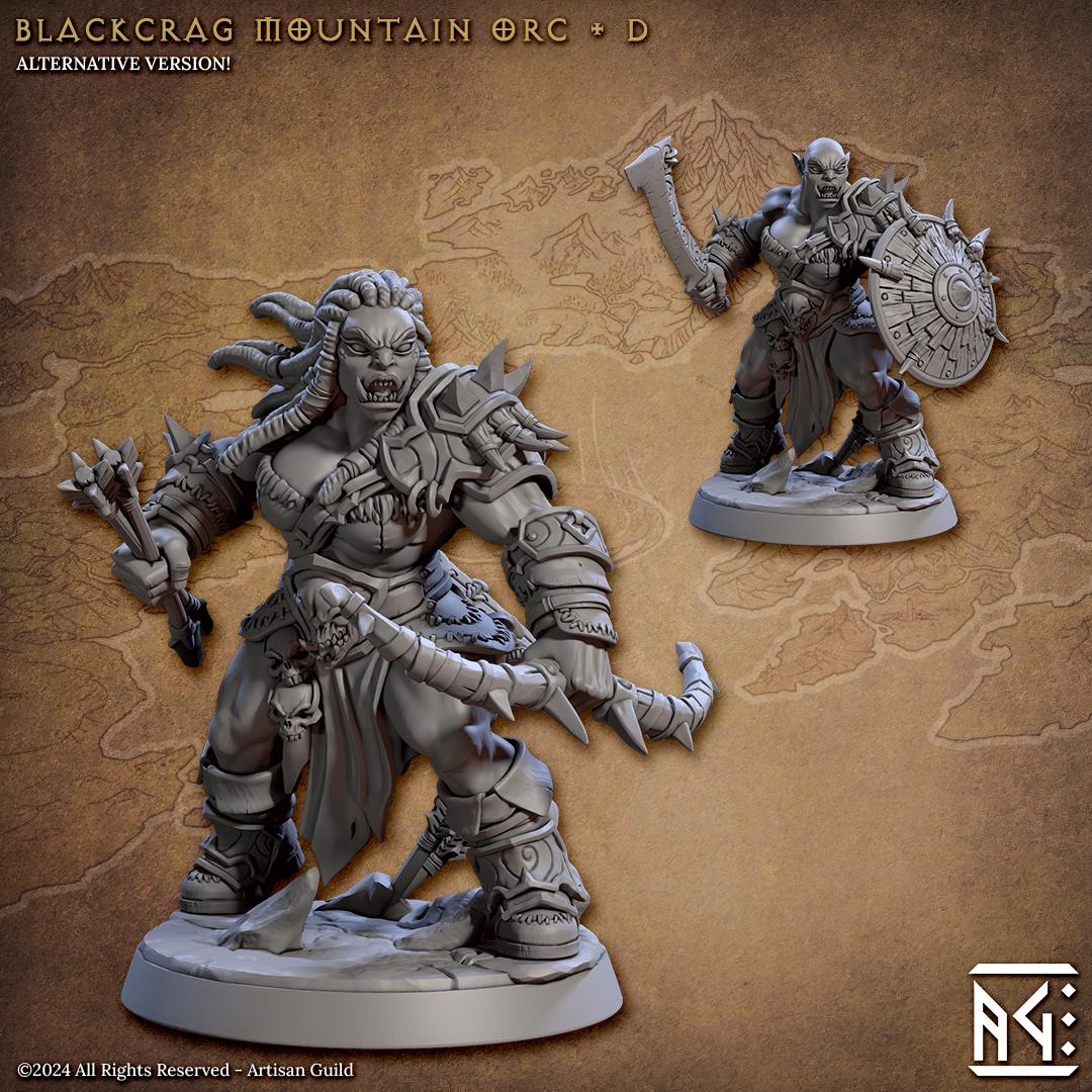 Blackcrag Mountain Orc Miniature (12 Variations) - Artisan Guild - 28mm / 32mm / 36mm