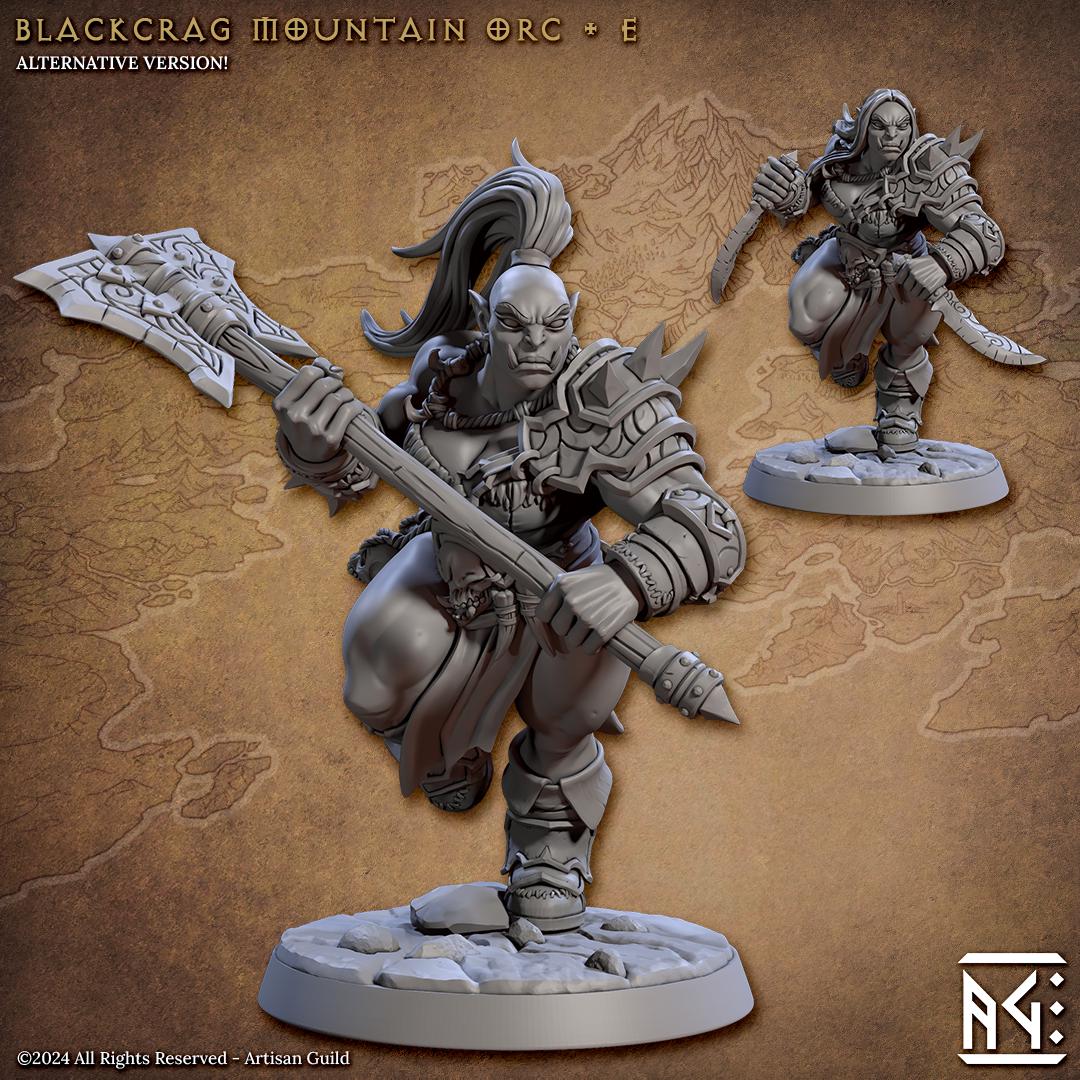 Blackcrag Mountain Orc Miniature (12 Variations) - Artisan Guild - 28mm / 32mm / 36mm