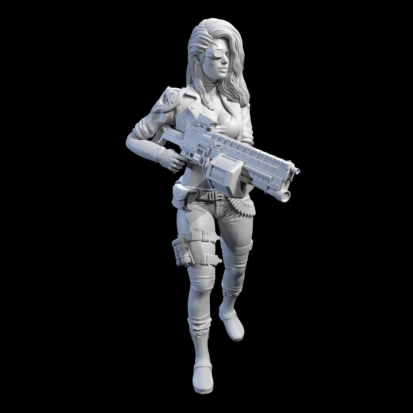 Bounty Hunter Jen (3 Poses & NSFW Variations) - Nyobium Games - 28mm / 32mm / 36mm / 75mm