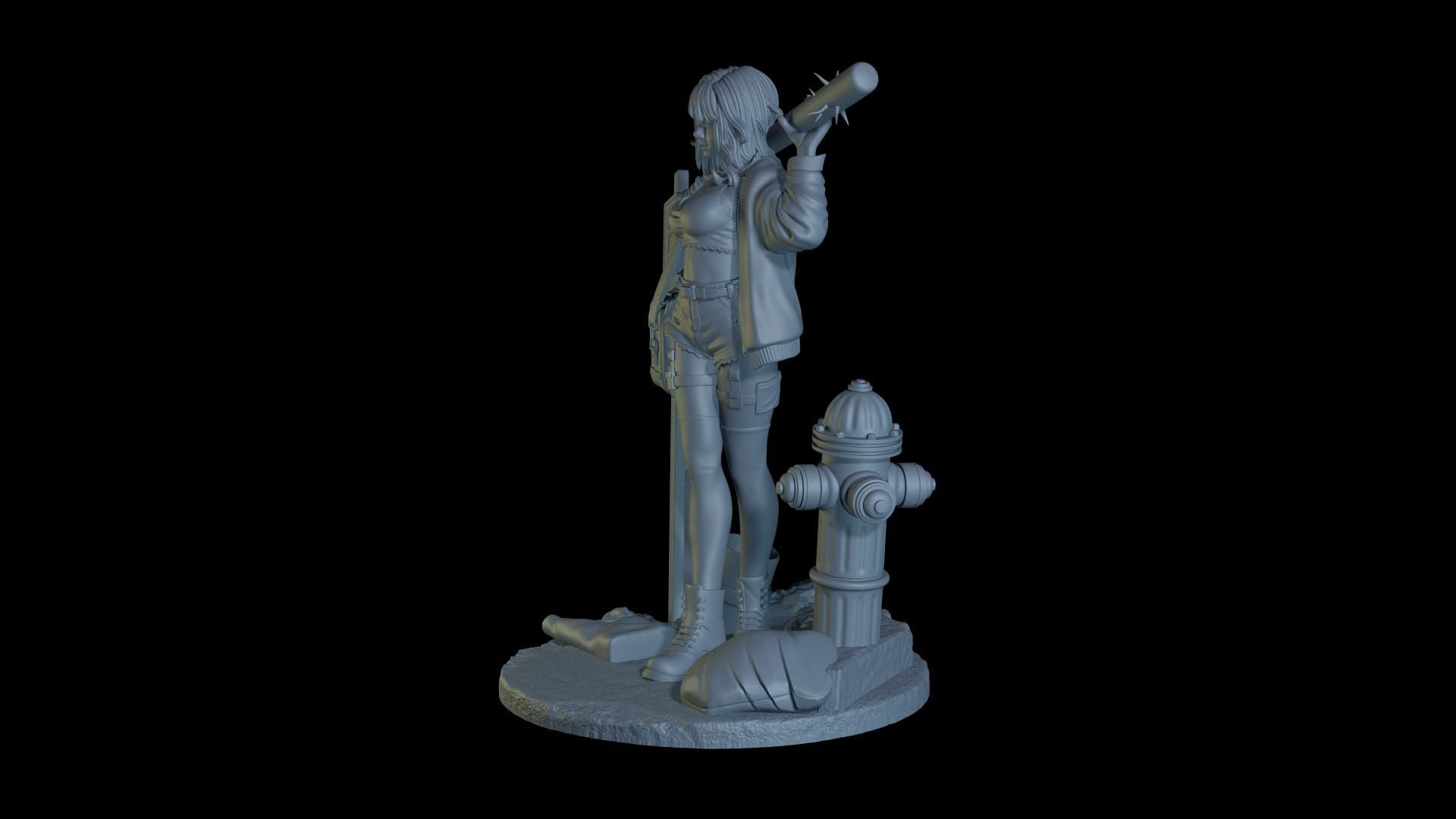 Wasteland Queen Zoey Figurine (Standard, Topless, and Nude Variations) - Cosmondo - 75mm / 120mm