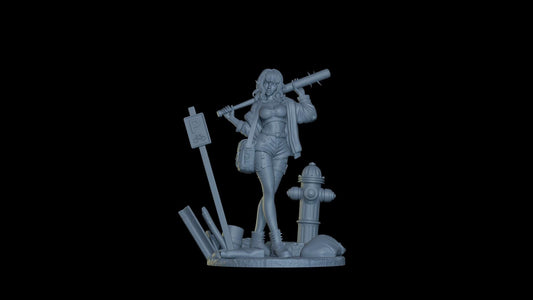 Wasteland Queen Zoey Figurine (Standard, Topless, and Nude Variations) - Cosmondo - 75mm / 120mm