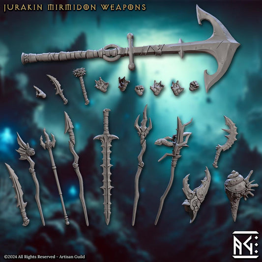 Jurakin Myrmidons Weapon Set - Artisan Guild - 28mm / 32mm / 36mm