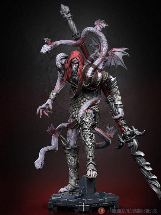Serpent Messmer Miniature - DraGun Studios - 75mm / 145mm