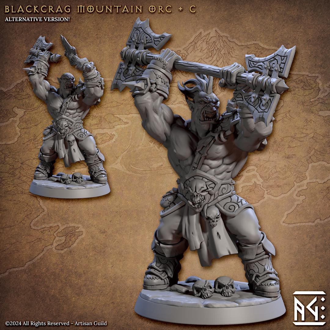 Blackcrag Mountain Orc Miniature (12 Variations) - Artisan Guild - 28mm / 32mm / 36mm