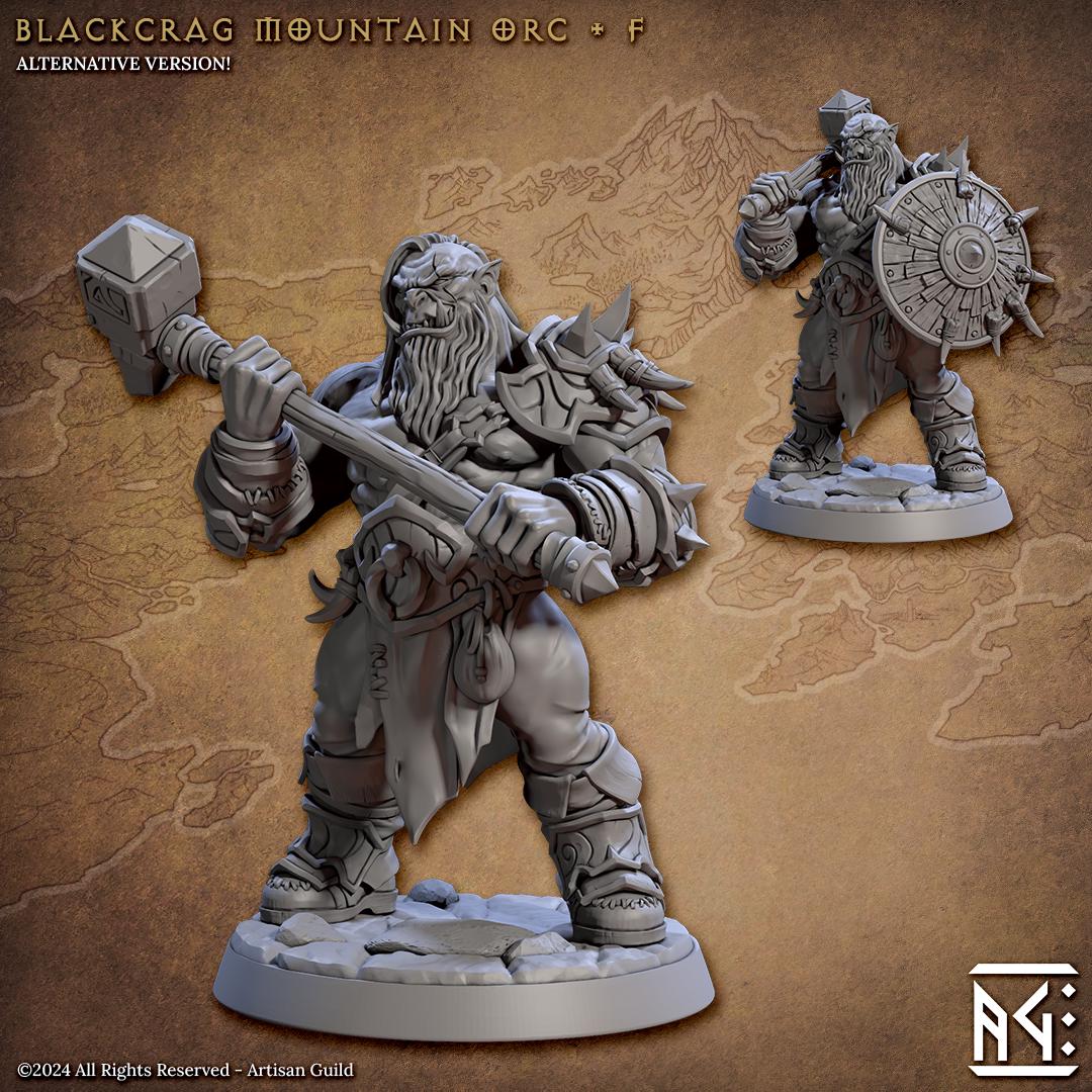 Blackcrag Mountain Orc Miniature (12 Variations) - Artisan Guild - 28mm / 32mm / 36mm