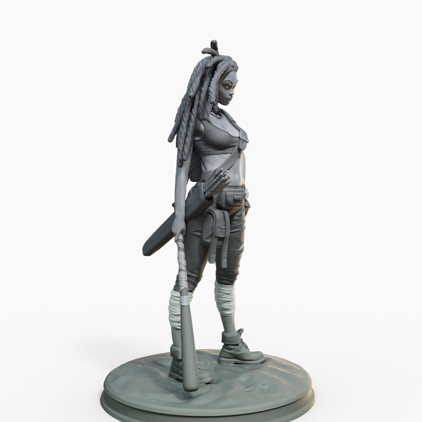 Tyra Miniature (Alternate Weapons & NSFW Variations) - Female Miniatures - 28mm / 32mm / 36mm / 75mm