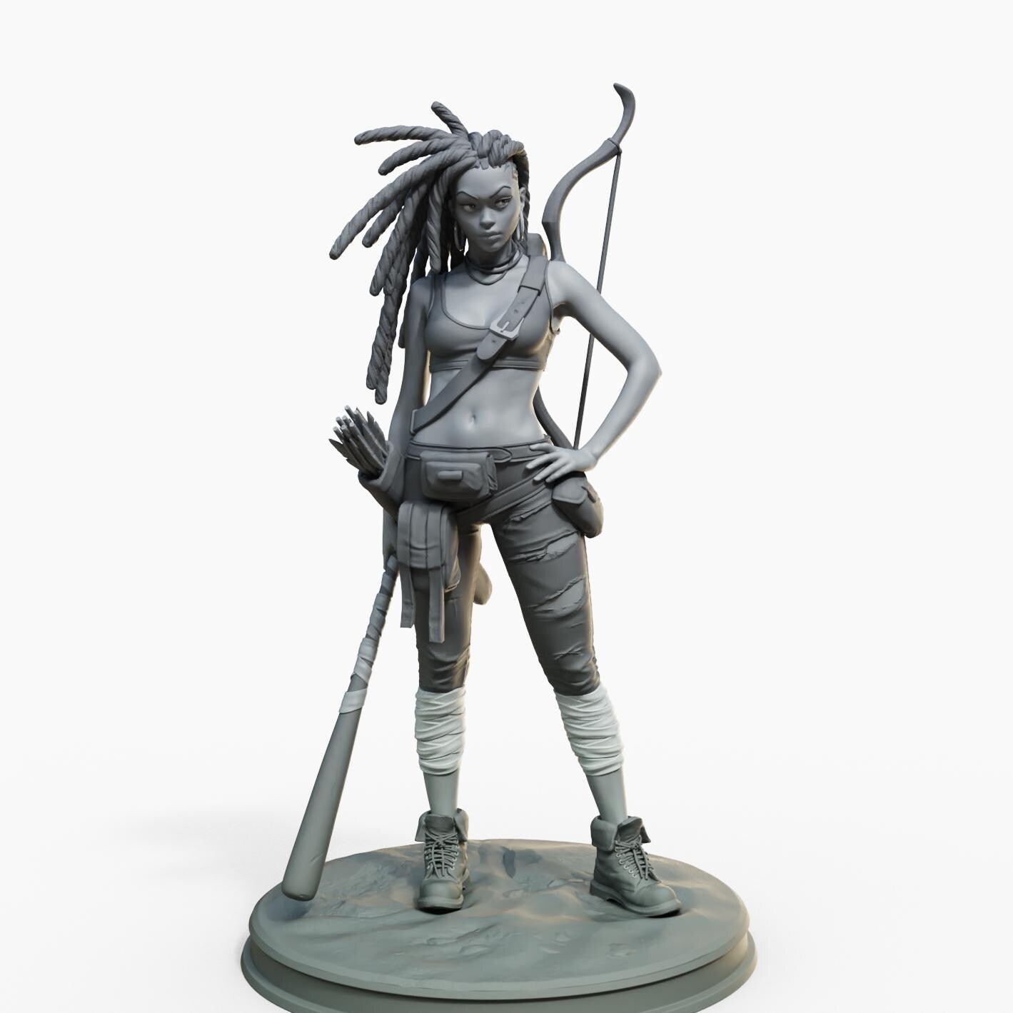 Tyra Miniature (Alternate Weapons & NSFW Variations) - Female Miniatures - 28mm / 32mm / 36mm / 75mm