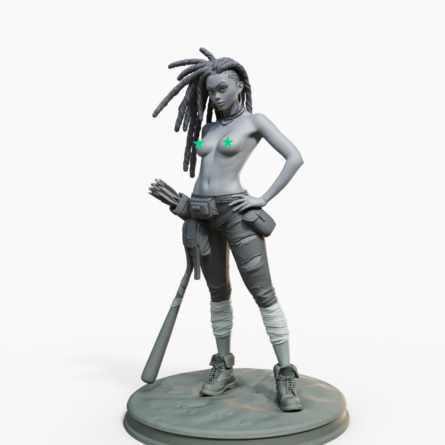 Tyra Miniature (Alternate Weapons & NSFW Variations) - Female Miniatures - 28mm / 32mm / 36mm / 75mm