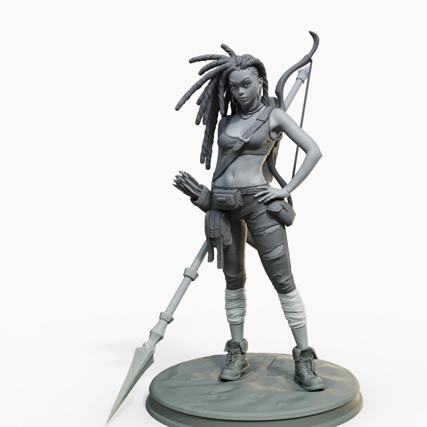 Tyra Miniature (Alternate Weapons & NSFW Variations) - Female Miniatures - 28mm / 32mm / 36mm / 75mm