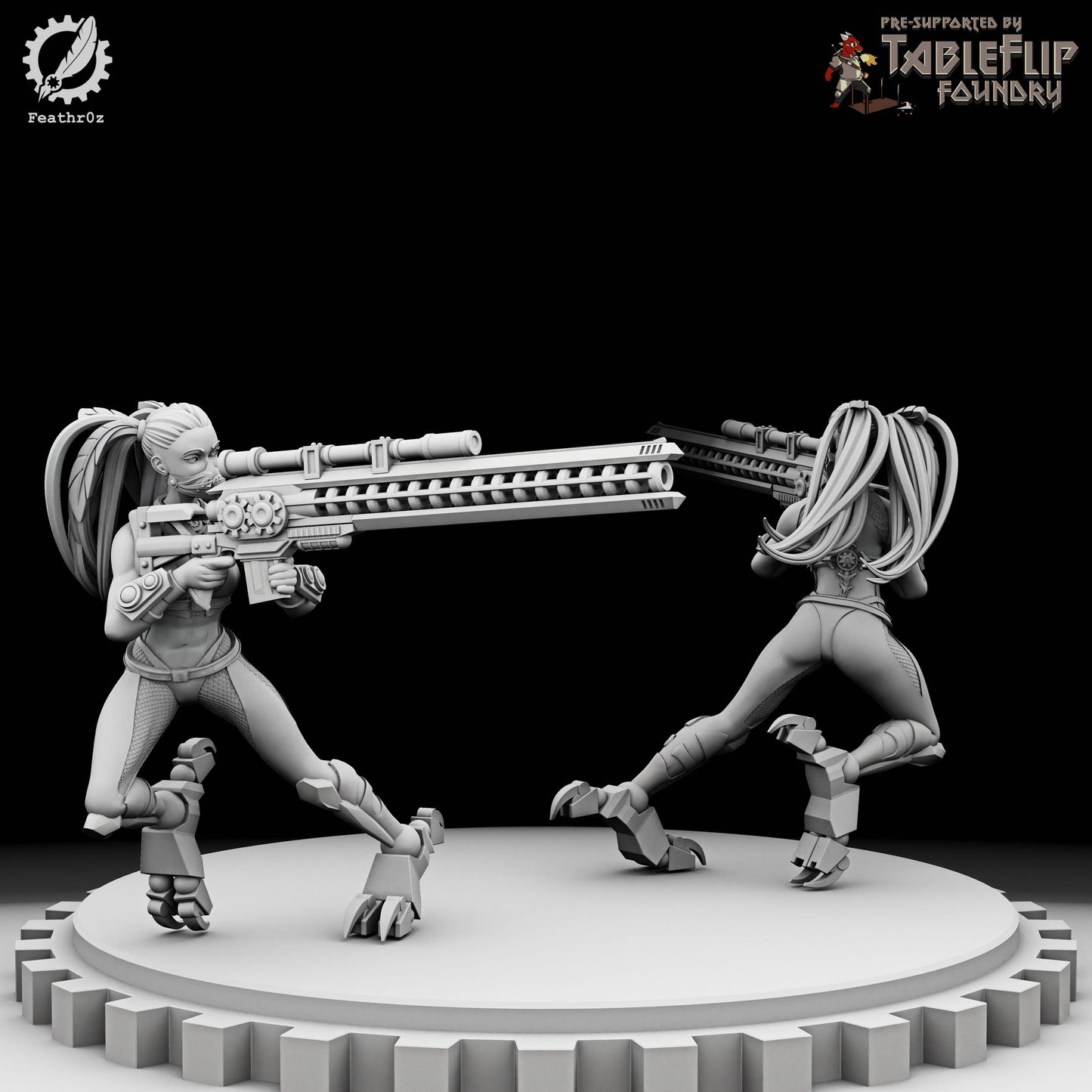 Aurora Vanguard Assassin Sergeant 001 (Standard & NSFW Variations) - Feathr0z - 32mm