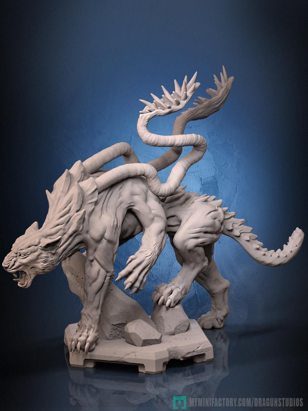 Displacer Beast Miniature - DraGun Studios - 88mm