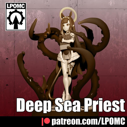 Deep Sea Priestess Miniature - LPOMC - 28mm / 32mm / 36mm