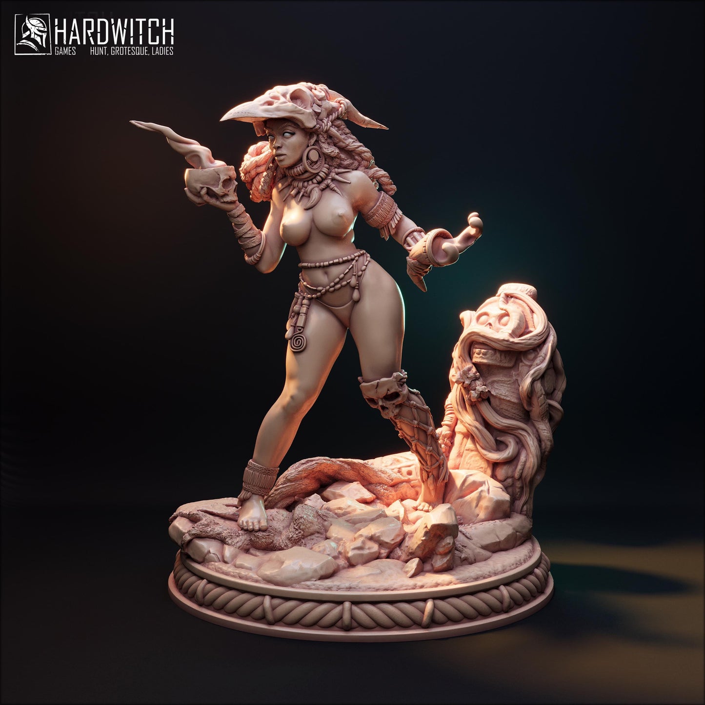 Wutung Mahawa Miniature (Standard, Alternate & NSFW Variations) - HardWitch Games - 28mm / 32mm / 36mm / 75mm