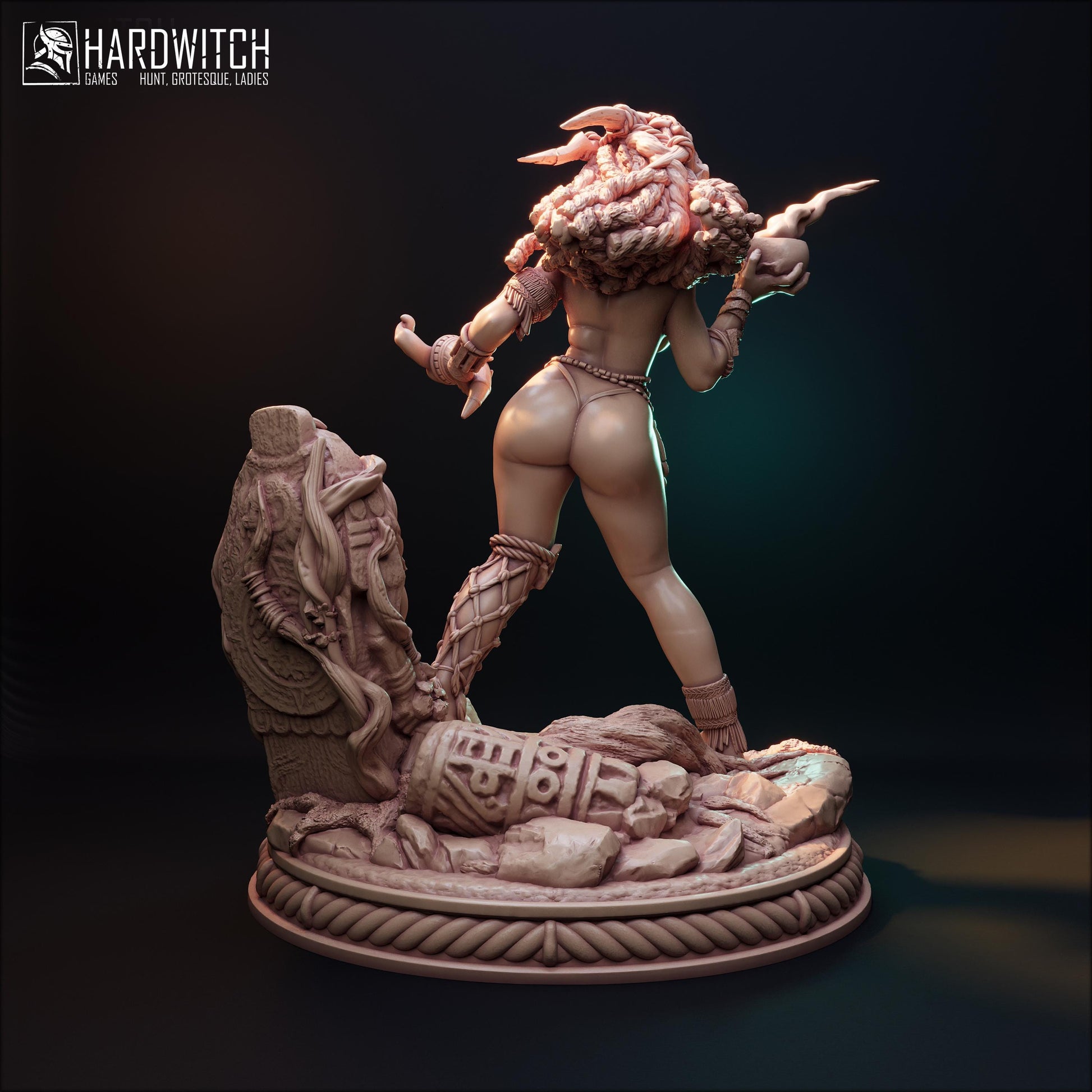 Wutung Mahawa Miniature (Standard, Alternate & NSFW Variations) - HardWitch Games - 28mm / 32mm / 36mm / 75mm