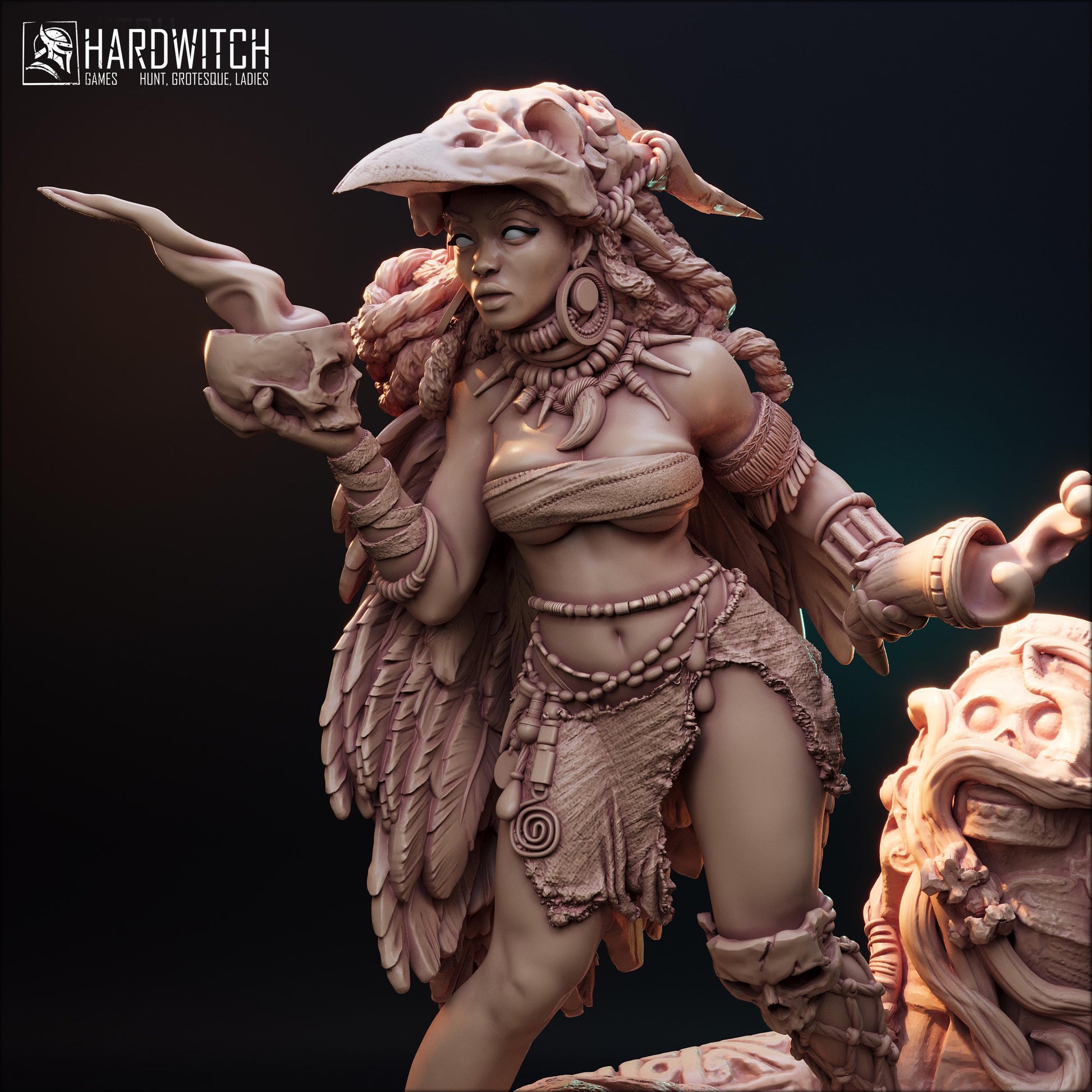 Wutung Mahawa Miniature (Standard, Alternate & NSFW Variations) - HardWitch Games - 28mm / 32mm / 36mm / 75mm