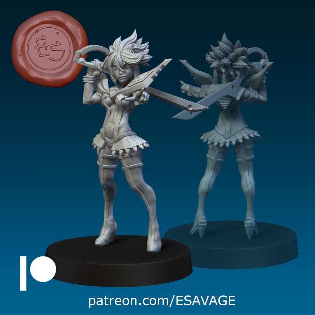 Scissor Sister (Battle & School Variations) - Ethan Savage Studios - 28mm / 32mm / 36mm