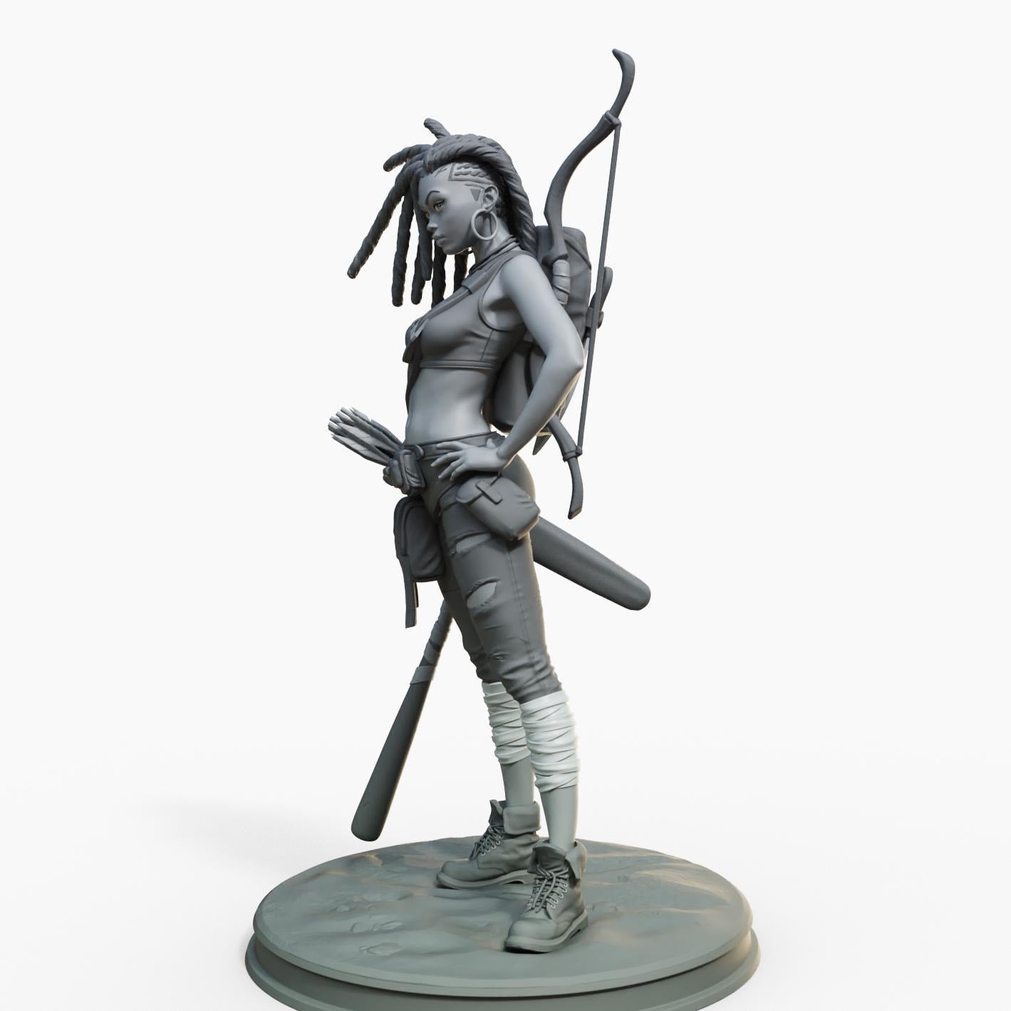 Tyra Miniature (Alternate Weapons & NSFW Variations) - Female Miniatures - 28mm / 32mm / 36mm / 75mm