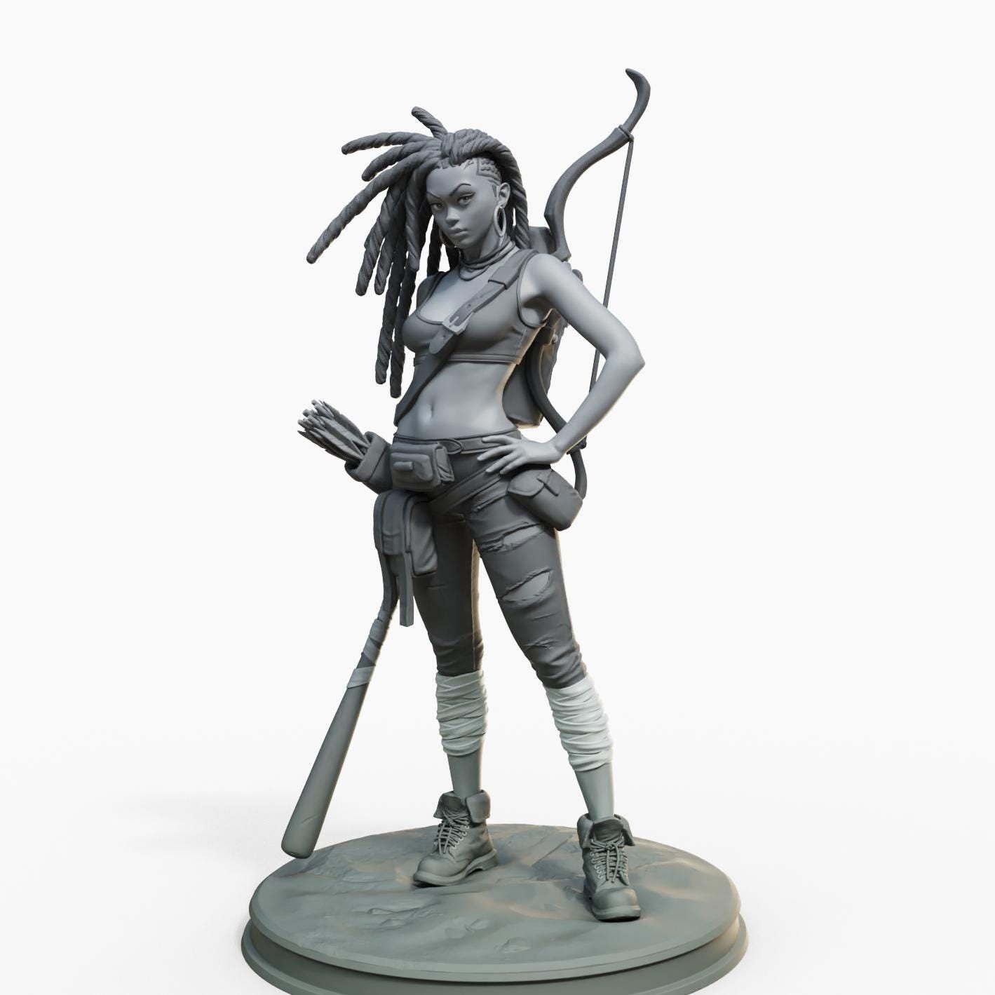 Tyra Miniature (Alternate Weapons & NSFW Variations) - Female Miniatures - 28mm / 32mm / 36mm / 75mm