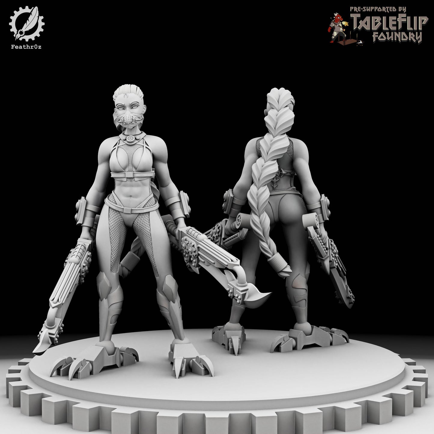 Aurora Vanguard Melee Assassin Squad (Standard & NSFW Variations) - Feathr0z - 32mm