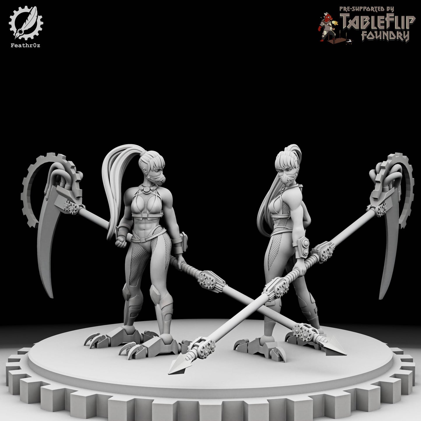 Aurora Vanguard Melee Assassin Squad (Standard & NSFW Variations) - Feathr0z - 32mm