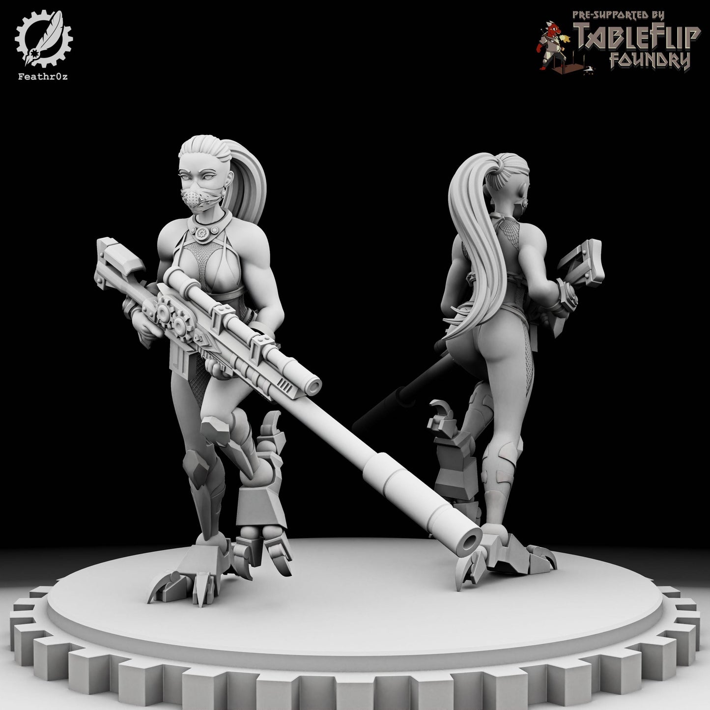 Aurora Vanguard Ranged Assassin Squad (Standard & NSFW Variations) - Feathr0z - 32mm