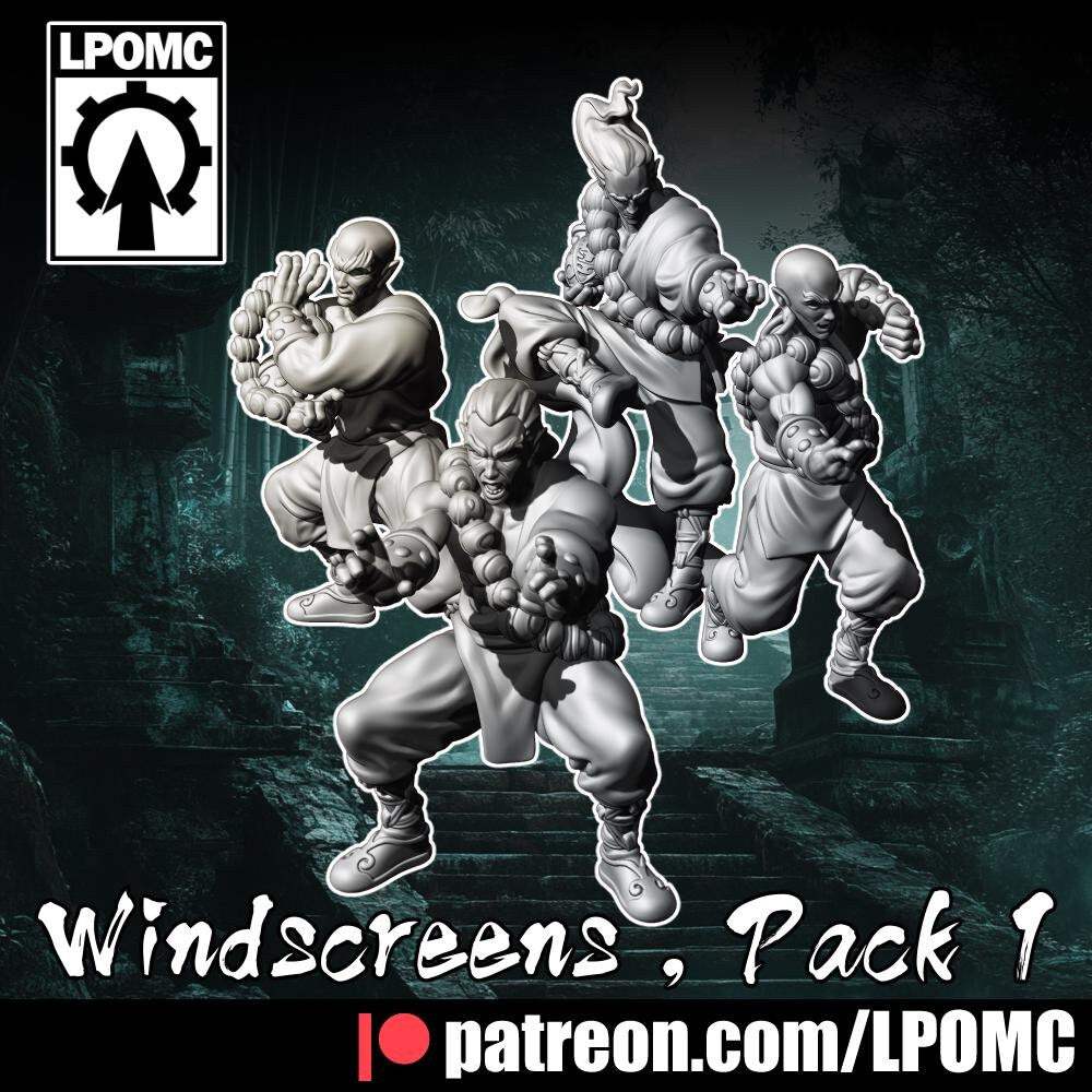 Windscreen Linemen Miniature (8 Variations) - LPOMC - 28mm / 32mm / 36mm