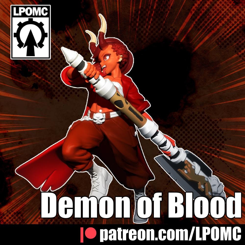 Demon of Blood Miniature - LPOMC - 28mm / 32mm / 36mm