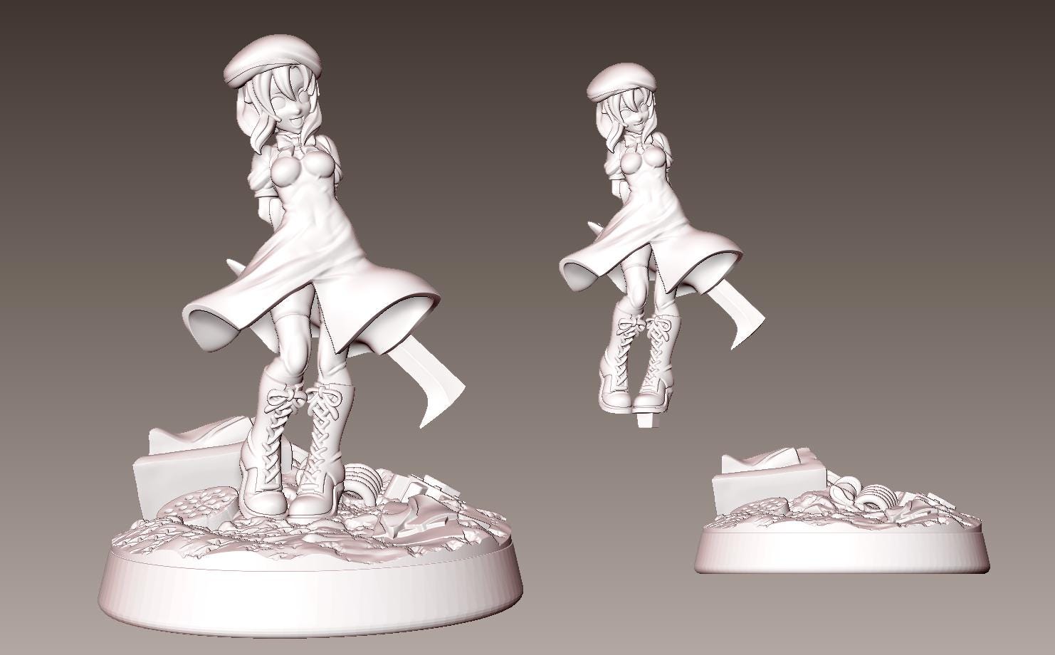 Machete Girl Miniature - LPOMC - 28mm / 32mm / 36mm / 75mm