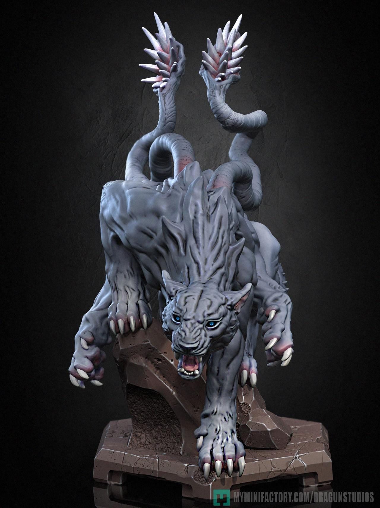 Displacer Beast Miniature - DraGun Studios - 88mm