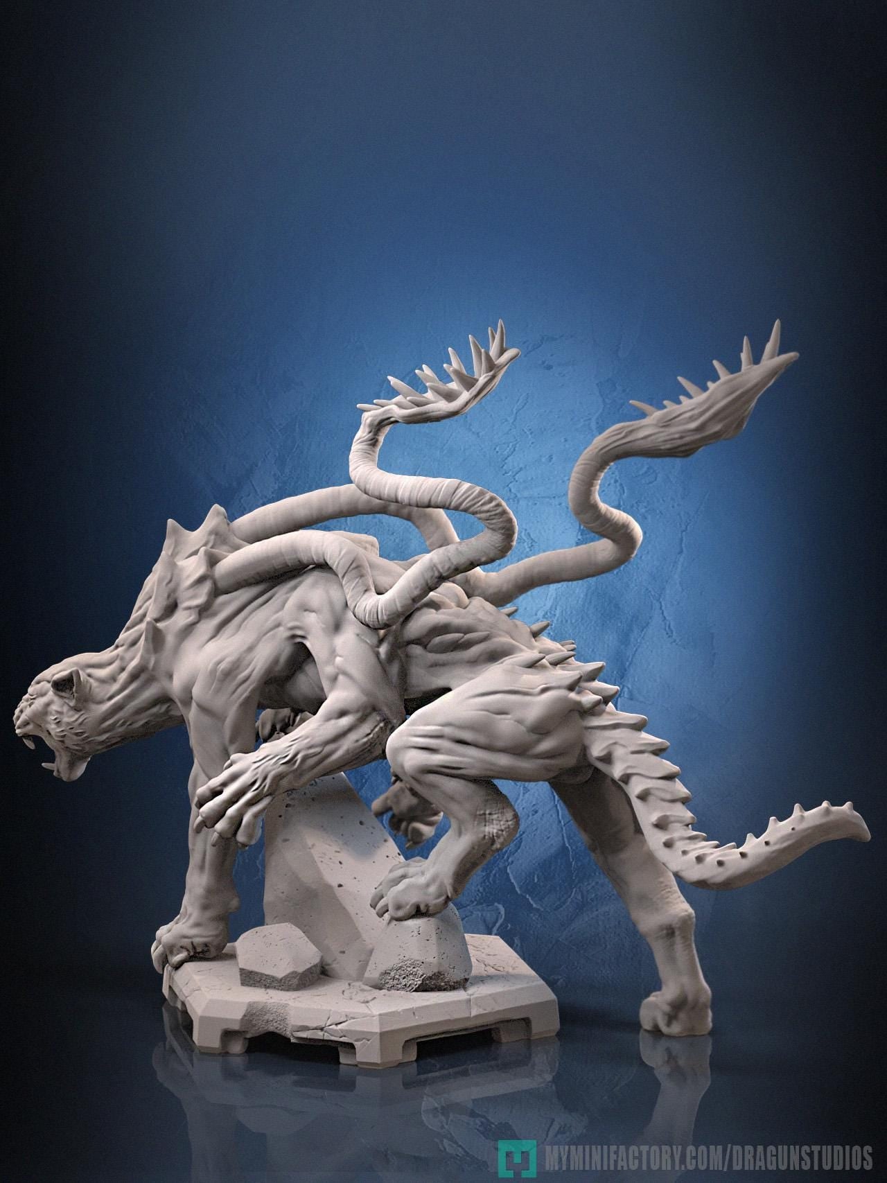 Displacer Beast Miniature - DraGun Studios - 88mm