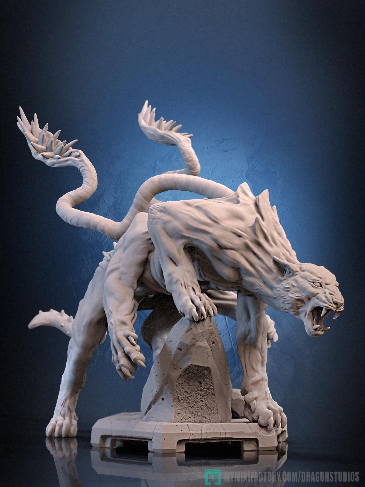 Displacer Beast Miniature - DraGun Studios - 88mm