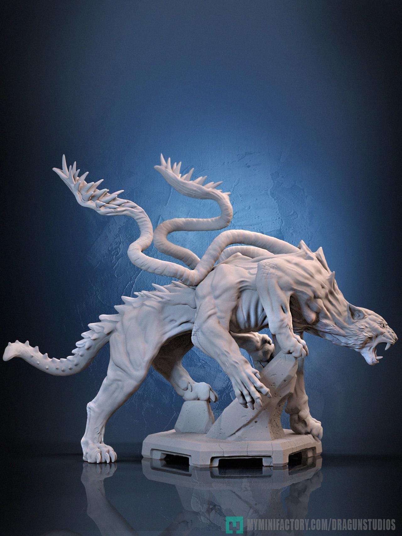 Displacer Beast Miniature - DraGun Studios - 88mm