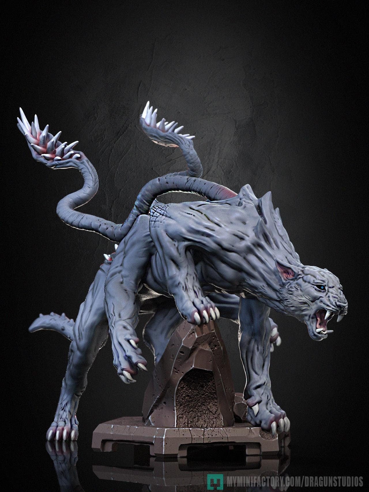 Displacer Beast Miniature - DraGun Studios - 88mm