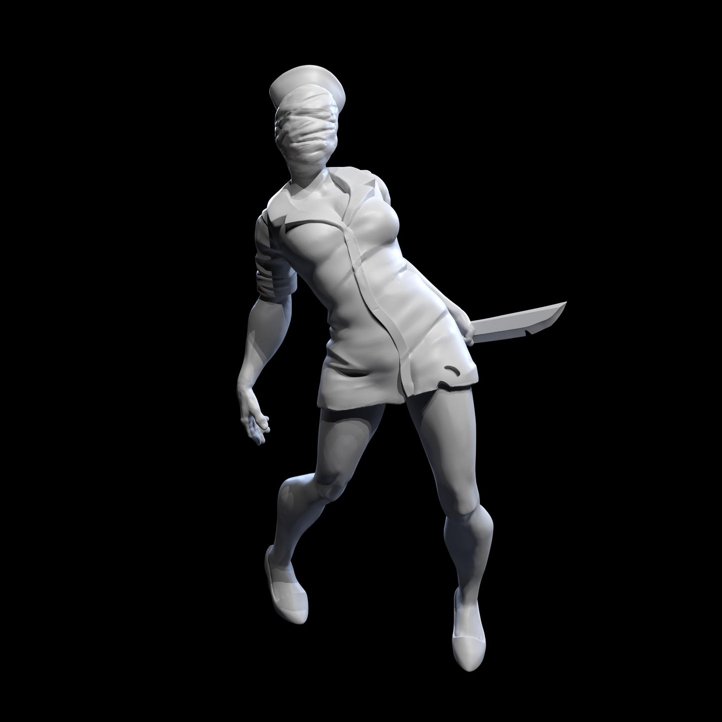 Limbo-bound Nurse Miniature - VaultZ - 28mm / 32mm / 36mm