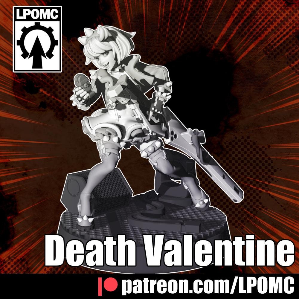 Death Valentine Miniature - LPOMC - 28mm / 32mm / 36mm / 75mm