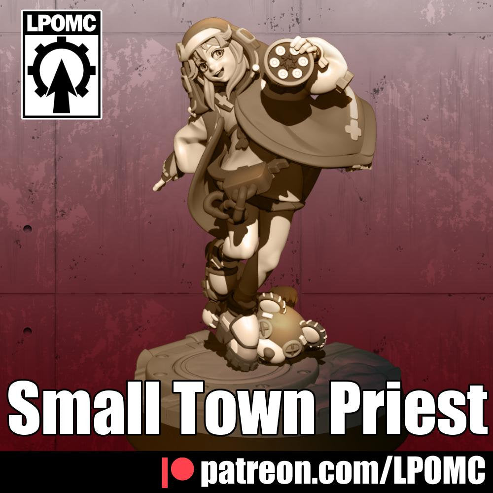 Small-Town Priest Miniature - LPOMC - 28mm / 32mm / 36mm / 75mm