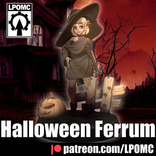 Halloween Hammer Witch Miniature - LPOMC - 28mm / 32mm / 36mm