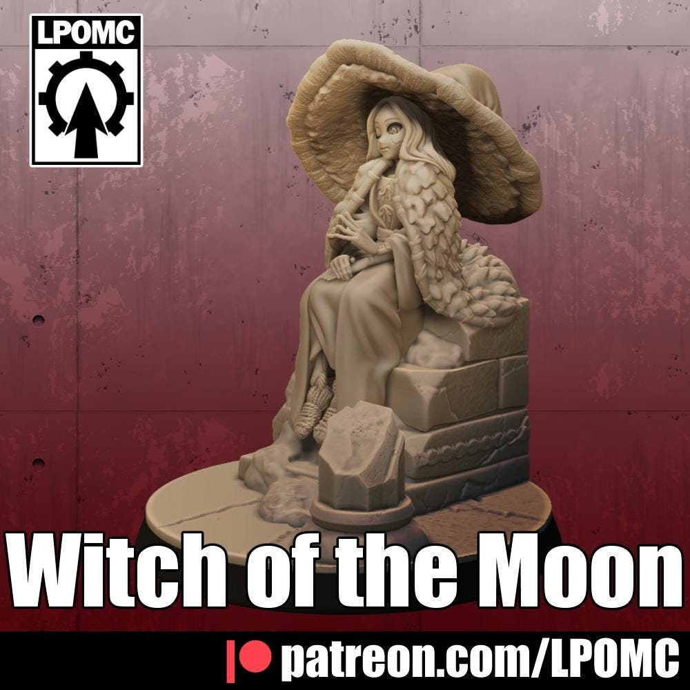 Witch of the Moon Miniature - LPOMC - 28mm / 32mm / 36mm