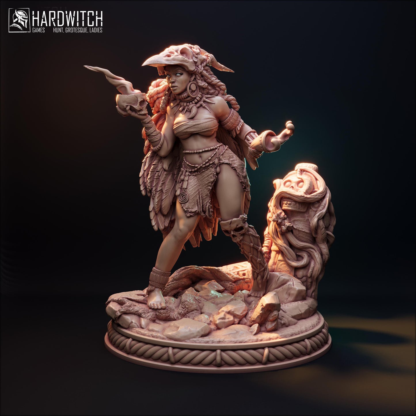 Wutung Mahawa Miniature (Standard, Alternate & NSFW Variations) - HardWitch Games - 28mm / 32mm / 36mm / 75mm