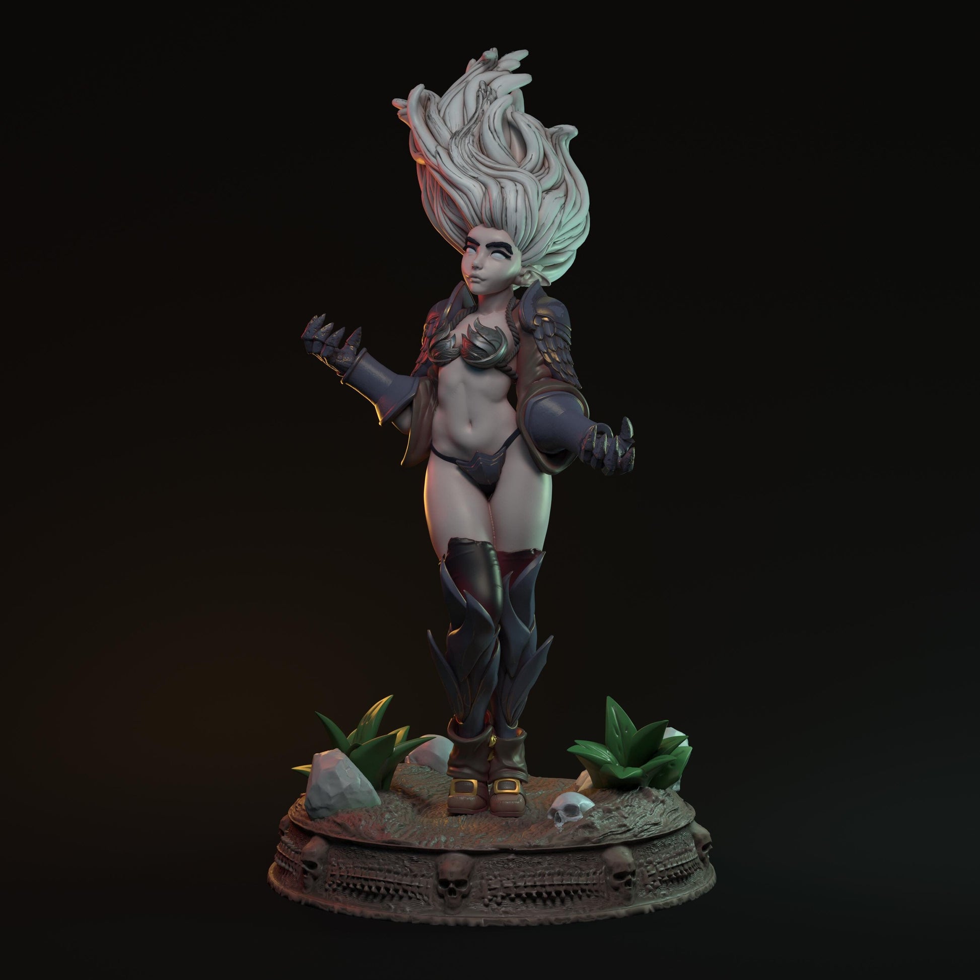 Alvira Miniature (Standard & NSFW Variations) - HardWitch Games - 28mm / 32mm / 36mm / 75mm