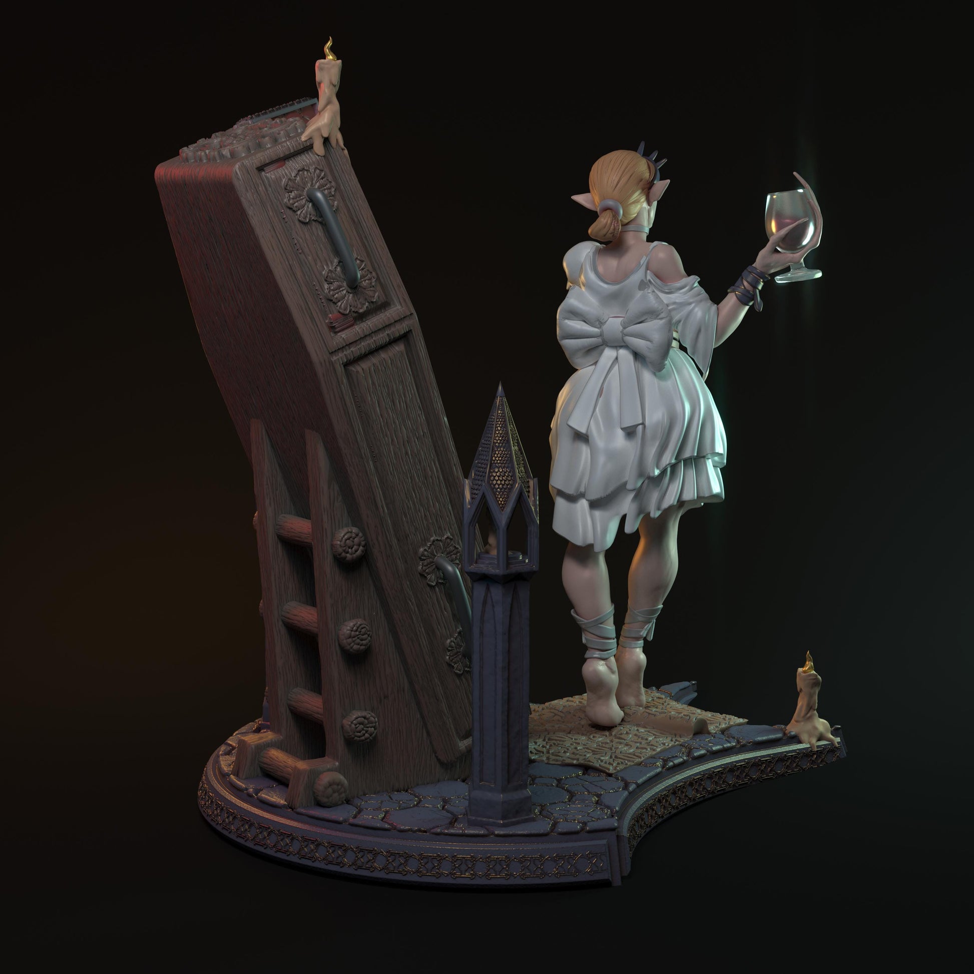 Mina Miniature (Standard & NSFW Variations) - HardWitch Games - 28mm / 32mm / 36mm / 75mm