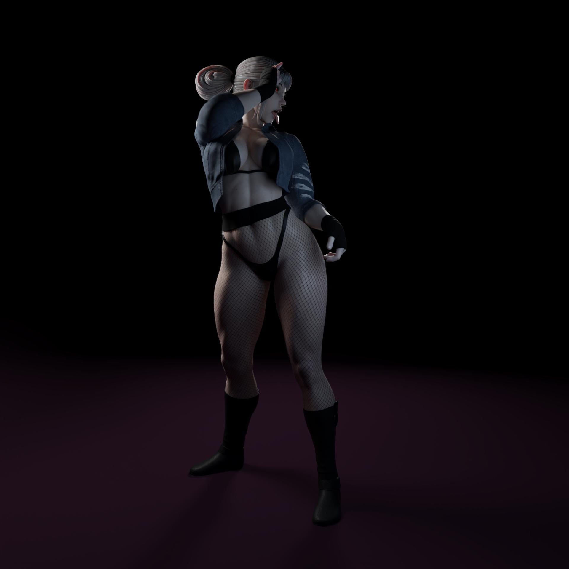 Vespera Umbral Miniature (Standard & NSFW Variations) - QB Works - 28mm / 32mm / 36mm / 75mm