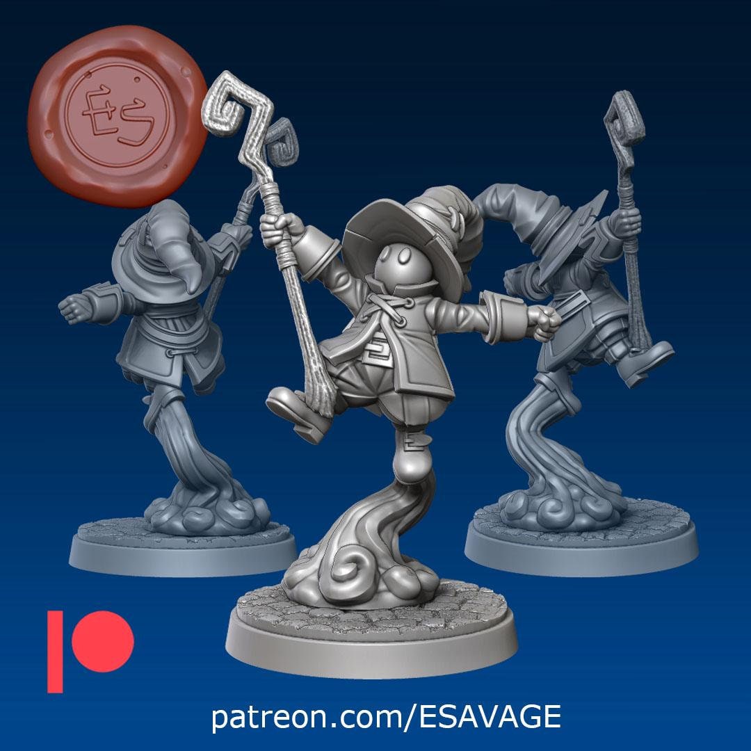 Mini Mage Miniature - Ethan Savage Studios - 28mm / 32mm / 36mm