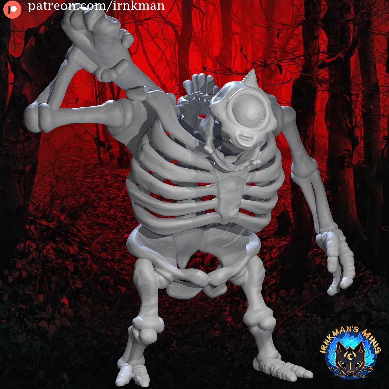 Skeletal Giant Miniature - Irnkman's Minis - 28mm / 32mm / 36mm